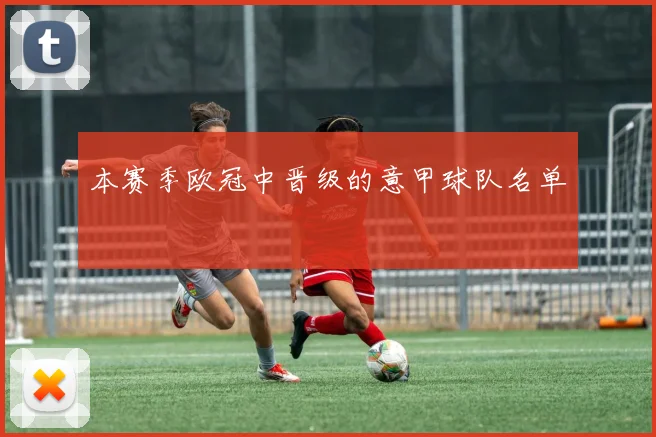 本赛季欧冠中晋级的意甲球队名单
